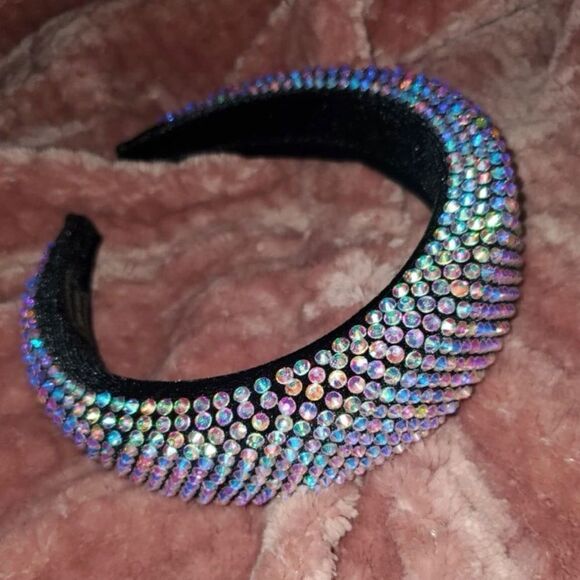 🆕Luxury Crystal Diamond Rhinestone Padded Headband - Picture 5 of 6